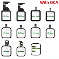 Panneau de lentille en verre de numériseur d'écran tactile avec OCA pour Apple Watch Series SE 2 3 4 5 6 S3 S4 S5 S6 38mm 42mm 40mm 44mm remplacement