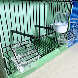 <strong>Bird</strong> Display Exhibition <strong>Cage</strong> Foldable Solid Plastic Metal Wire Frame Rectangular Shape <strong>for</strong> Canary Parrot Jade <strong>Bird</strong> - Product Image 5
