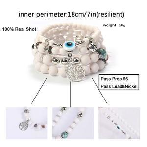 Set di Braccialetti con Perline Stile Boho Più Venduti per Coppie con Charm Nappa Multistrato da Donna Gioielli all'Ingrosso - Product Image 4