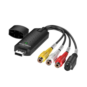 Tarjeta de captura de vídeo USB 2,0, convertidor de Audio, TV, DVD, VHS, adaptador de captura de Audio, TV, vídeo, DVR, envío gratis