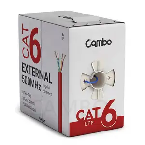 Quảng Châu nhà máy giá trong nhà 550MHz ft6 ft4 vượt qua kiểm tra Cat6 23AWG CMR Ethernet Cáp <span class=keywords><strong>UTP</strong></span> CAT6 hội nghị thượng đỉnh <span class=keywords><strong>UTP</strong></span> cáp - Product Image 1