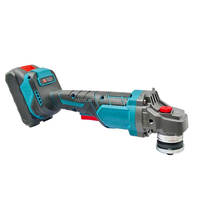 Meuleuse d'angle sans fil 21V sans balais, portable, qualité industrielle, interrupteur à glissière, pour le conditionnement des surfaces