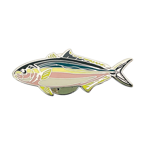Gran oferta, insignia de PIN de metal con forma de pez a la moda, PIN de solapa de metal de alta calidad personalizado - Product Image 1