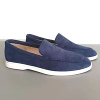 Mocassins classiques en daim pour hommes – Chaussures décontractées de luxe respirantes à enfiler pour la conduite et la marche – Style tennis