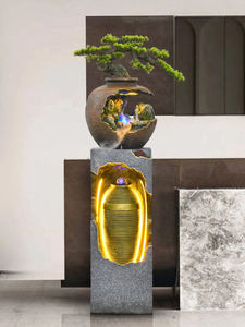 Rocalla de resina fuente corriente para sala de estar, balcón, estanque de peces, cortina de agua, decoración de pared para paisajismo interior y exterior - Product Image 3