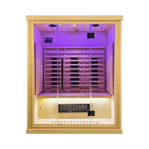 Sauna Domestica Moderna KXN Modello 8801 per 1 Persona, in Legno di Hemlock Massiccio, Riscaldamento Elettrico a Infrarossi, Pannello di Controllo Computerizzato, Vendita Calda 2025 - Product Image 3