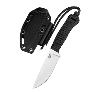 Cuchillo recto EDC de alta dureza para campo, con mango completo, herramienta multiusos para camping, supervivencia y rescate, con funda para colgar en la cintura. - Product Image 1