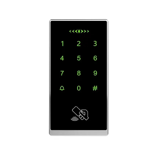 Double Frequency 125khz EM and 13.56mhz IC RFID Smart Card Standalone Reader Touch Keypad Door Access Control