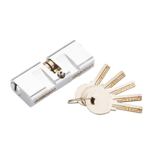 <span class=keywords><strong>Cilindro</strong></span> di Serratura Ovale OEM Popolare in Brasile 60-100mm <span class=keywords><strong>con</strong></span> 3 Chiavi, Grado di Sicurezza ANSI 1, Alta Qualità in Ottone Cromato Lucido - Product Image 2