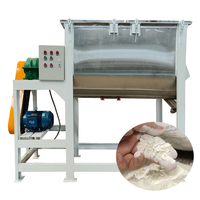 Mélangeur à ruban horizontal automatique à double vis en acier inoxydable 304/SUS316L pour poudres, produits chimiques et arômes