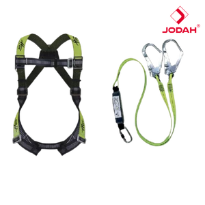 Ceinture de sécurité intégrale JODAH à double corde, en polyester haute résistance, avec boucle à connexion rapide en alliage d'acier, longueur réglable - Product Image 5