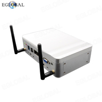 6 COM Precio bajo 6th Gen I3 6157U Industrial Mini PC con MSATA SSD VGA HD Display Caja sin ventilador para Edge Computing IoT Mini PC