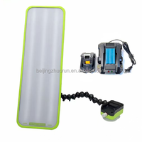 Lampe de débosselage PDR 62 cm à 6 LED, avec support réglable à ventouse manuelle ZR, alimentée par batterie 18V, outil de réparation automobile