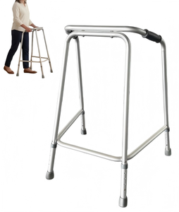 Andador Fijo, Andador Ligero de Aluminio, Altura Ajustable (Sin Ruedas), Agarraderas Ergonómicas, Puños Antideslizantes - Product Image 1