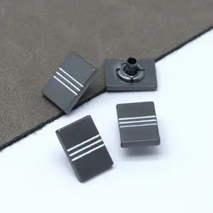 Yeni moda siyah renkli parlak görünüm çinko alaşım Retro tarzı Metal baskı alaşımlı kot düğmeleri