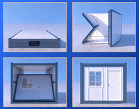 Maison miniature en acier modulaire pliable et extensible, prête à être expédiée, maison mobile pour hôtel, appartement, hôpital, bureau, villa