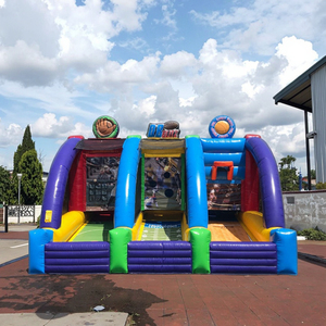 Juego Inflable Comercial Más Popular, Bungee Run con Aro de <span class=keywords><strong>Baloncesto</strong></span>, Juego de <span class=keywords><strong>Rebote</strong></span> - Product Image 5