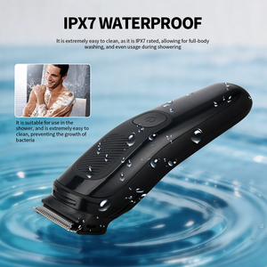 ชุดอุปกรณ์กรูมมิ่งสำหรับผู้ชาย PRITECH 11-in-1 เครื่องเล็มขนตามร่างกาย กันน้ำ IPX7 เครื่องโกนหนวด<span class=keywords><strong>ไฟ</strong></span>ฟ้า เครื่องเล็มขนจมูกและเครา ใบมีดรูปตัว T - Product Image 4