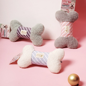 Jouets en peluche qui grincent pour chiens, jouet à mâcher durable pour petits chiens, gris, blanc, vert - Product Image 1