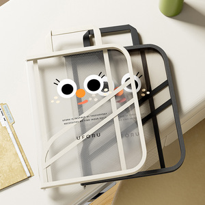 Sac de rangement pour livres An Zhenya, sac transparent pliable et étanche de grande capacité, hauteur 3 cm, pour documents, pour une utilisation en classe par les étudiants - Product Image 2