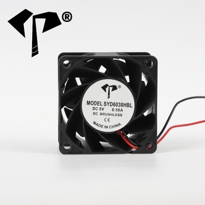 พัดลมระบายความร้อนแบบไร้แปรงถ่าน DC ทนความร้อนสูง 6038 ขนาด 60*60*38 มม. พัดลมแบบแกน 12-48V 5000-8500 รอบต่อนาที เสียงเบา - Product Image 5