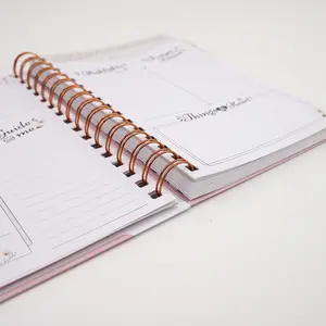 Custom Design Hardcover Prayer Inspirational Dated Agenda Custom Spiral Custom Notebook Set Planner Gratitude Diary Journal