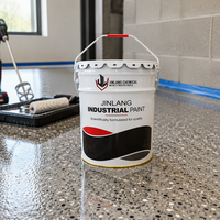 Revêtement liquide pour sol en résine époxy colorée conforme RoHS pour usage en bâtiment, application au rouleau/à la truelle