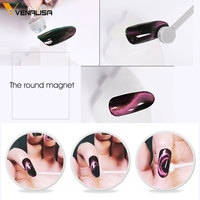 VENALISA Vernis Gel 9D Effet Œil de Chat Magnétique Caméléon Laser, Outils de Nail Art, Aimant 3-en-1 à Manche en Bois