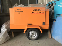 Compresseur à vis diesel KSCY-220/8 185 CFM pour perforatrice de roche, prix abordable