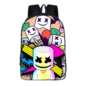 Marshmello Chaude Jeu Vidéo En Gros Bas MOQ Enfants Mochila D'école Promotionnel Fornite Quinzaine Impression Sac À Dos - Product Image 1