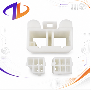 Ensemble de connecteurs électriques pour faisceau de câbles automobiles, 7 broches, blanc, contact en cuivre mâle, nylon, pour assemblage de câbles de voiture - Product Image 2