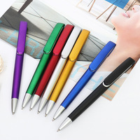 Pulpen Gel 0.5mm Retractable Plastik Logo Custom Iklan Bisnis Hemat Biaya