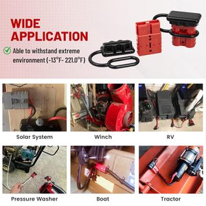 <span class=keywords><strong>Connecteur</strong></span> de batterie multicolore 50A à courant élevé avec contact en cuivre, boîtier PC, indice de protection IP67, 600V pour la charge de chariots élévateurs - Product Image 3