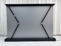 Pantalla de Proyección Motorizada de 150 Pulgadas con Elevación desde el Suelo y Tela Plateada HD para Proyector Xiaomi Wemax 4K Optoma