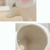 Offre Spéciale petit Mini mignon dessin animé hibou renard Animal Pot de fleur extérieur intérieur bureau succulente planteur Pots de fleurs en céramique