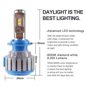 Guangzhou auto g20 t1 led light bulbs car accessory h7 h8 h9 h11 9012 9004 9007 hb4 hb3 5202 light bulbs 6k 8k led headlight h7 - Product Image 4