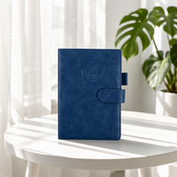 Agenda en cuir personnalisé A5 avec reliure cousue, design sur mesure, papier 100 g/m², 2027