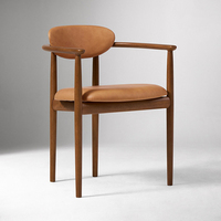 Chaise de salle à manger en cuir PU moderne de luxe nordique pour appartement salon chaise de loisirs Restaurant café meubles d'hôtel