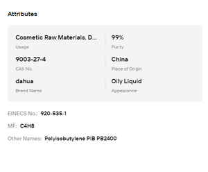 Aceite base para brillo labial hidrogenado de poliisobuteno de alta pureza 99% de grado cosmético para maquillaje labial y productos de belleza cosmética - Product Image 6