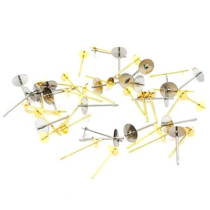 Stainless Steel Earring <b>Posts</b> 5-10mm Flat <b>Round</b> Head DIY Jewelry Findings Components For Earrings Making - Product Image 5
