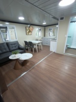 Maisonnette Sinoy en acier léger avec toit, 1, 2 ou 3 chambres, conteneur pliable et extensible de 20 ou 40 pieds, avec terrasse, préfabriquée, mobile, pour usage hôtelier
