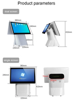 Aonpos Avec MSR Personnalisable Restaurant POS Caissier Machine Supermarché POS Dispositif Tout En Un Écran Tactile Cash Regiaster