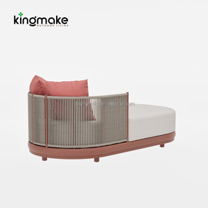 Chaise longue de luxe moderne <span class=keywords><strong>en</strong></span> corde tressée pour extérieur, lit de <span class=keywords><strong>soleil</strong></span> imperméable, transat de jardin, canapé pour hôtel et bord de piscine - Product Image 5