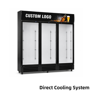 Enfriador Vertical de Bebidas con Puerta de Vidrio para Supermercado, Exhibidor de Bebidas con Puerta de Vidrio, Refrigerador <span class=keywords><strong>Coca</strong></span>-Cola - Product Image 1