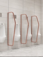 Partisi Kaca Hotel, Panel Privasi Toilet, Penyekat Urinal Kamar Mandi Umum, Tahan Air dan Noda