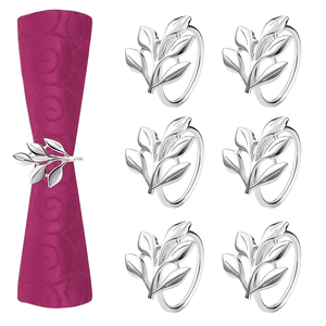 New Design Eco-Friendly Modern Metal Coral <b>Napkin</b> <b>Ring</b> Holder Wholesale - Product Image 1