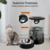 CE FCC-Dispensador de comida seca para perros y gatos, alimentador automático de mascotas con control por aplicación de teléfono para interiores