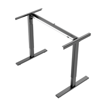 Bureaux de travail en acier personnalisés, réglables en hauteur, postes de travail informatiques, cadre de bureau électrique à moteur unique pour position assise ou debout