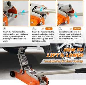 <span class=keywords><strong>Cric</strong></span> hydraulique de course à profil <span class=keywords><strong>bas</strong></span> de 2,5 tonnes (5 500 lb) en acier robuste pour voitures et usage en garage - Product Image 4