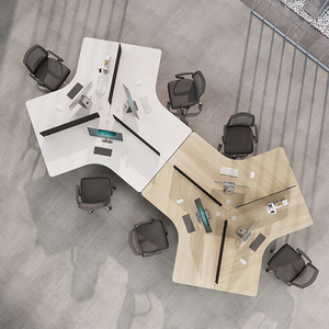 Nhỏ làm việc trạm văn phòng phân vùng Modular 6 người cubical bàn làm việc văn phòng bàn làm việc máy trạm - Product Image 3